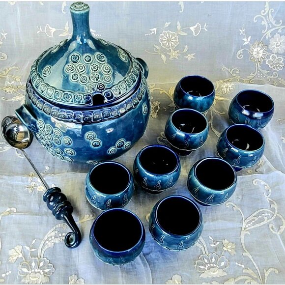 Vintage - Sangria & Fruit Punch Bowl with Ladle - 1970's Rosenthal Set - Picture 1 of 10